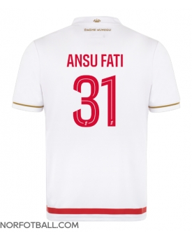 Billige Fotballdrakt AS Monaco Ansu Fati #31 Replika Hjemmedrakt 2025-26 Kortermet Billige Fotballdrakt AS Monaco Ansu Fati #31 Replika Hjemmedrakt 2025-26 Kortermet